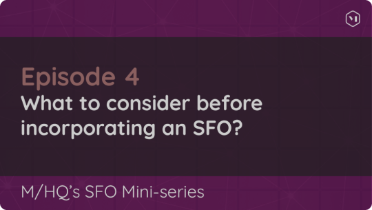 SFO Mini-series: Episode 4 – What to Consider Before Incorporating an SFO?