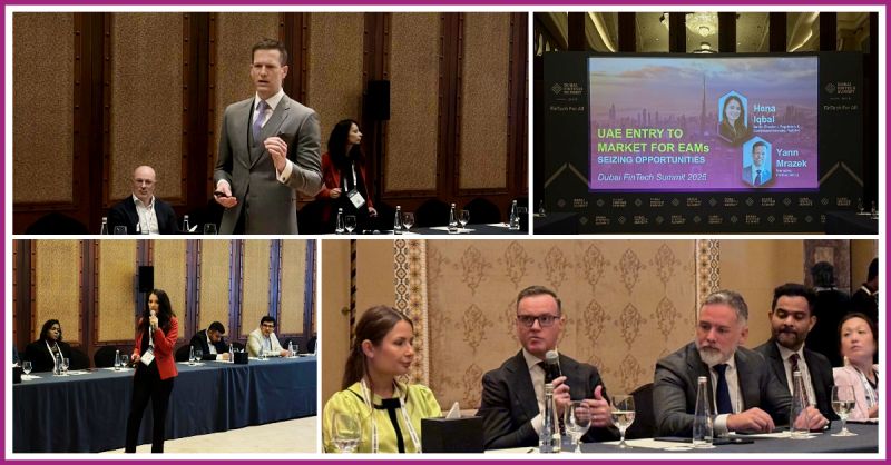 A full house on Monday for Re/think x M/HQ’s EAMs’ UAE Market Entry roundtable, held at the Dubai Fintech Summit 2025.