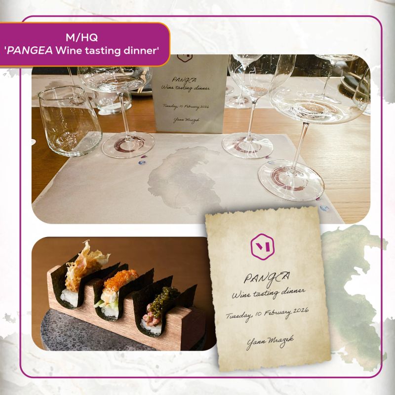 M/HQ’s ‘A Night in the Kitchen’ Private Dinner – PANGEA Wine tasting edition!